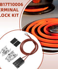 Range Surface Burner Terminal Block Kit With Plug Connector Elements Pack Of 4 No Fuss Replacement For GE Hotpoint Kenmore Stoves Keeps Burners Heating Right And Safe MIFLUS Compatible, WB17T10006 kit
