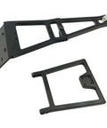 1/10 Scale RC Tow Truck Build Kit With Dual Winch Rescue Crane Arm For SCX10 TRX4 Capra LCG Chassis DIY Upgrade For RC Crawlers Heavy Duty Aluminum Tow Kit components shown in disassembled view