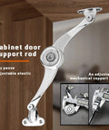 Heavy Duty Soft Close Lid Support Hinges Four Pack For Lift Up Cabinet Doors And Toy Box Lids Right And Left Mount Zinc Alloy Satin Nickel Finish Adjustable 75 90 And 110 Degree Angles Includes Allen Wrench And Screws.