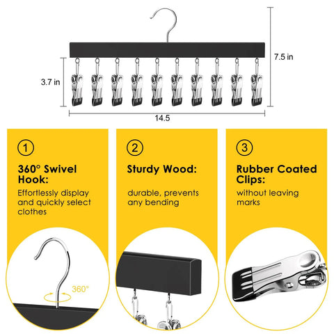 Space Saving Legging Organizer With Heavy Duty Clips For Pants And Skirts Vertical Closet Hangers Solid Storage Win Maximize Square Footage In Apartments And Dorms Clean Setup Guaranteed