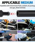 Boltigen 3/8 in ID transmission oil cooler hose, 10 ft, black, SAE J1532 for power steering and hydraulic systems