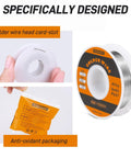 Sn63 Pb37 Tin Lead Rosin Core Solder Wire For Electrical Soldering, Flux Content 1.8 Percent, Diameter 1.0mm, 50g Spool