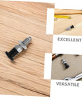 Heavy Duty Stainless Steel Spring Loaded Plunger Knob With Reset Indexing Mechanism For Industrial Machinery on wood surface.