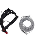 Backyard Zip Line Kit For Kids And Adults Up To 330 Lb, 120 Ft Stainless Steel Zip Line With Safety Harness, easy install shown
