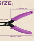 5.5 Inch Mini Flat Nose Pliers for Jewelry Making Duckbill Pliers with Smooth Jaw Bend and Straighten Wires Open Rings One Hand Spring Loaded Handy Tool for DIY Jewelry Craft, 13.5cm size