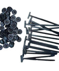 100 Piece Cable Tie Buckles Nylon Wire Ties Bumper Retainer Clips Car Plastic Rivets Fasteners for auto repair quick fix