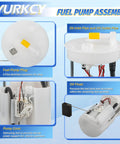 Electric Fuel Pump Module With Sending Unit Compatible With 2009-2014 Acura TSX 2008-2012 Honda Accord And 2012 Honda Crosstour L4 2.4L Engine Replacement showing components like fuel pump plug and oil float.