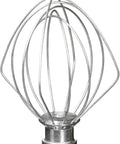 Six-Wire Whisk Attachment For Tilt-Head Mixers, Replacement For 4.5-Quart And 5-Quart Models, Aluminum Head With Stainless Steel Wires, Hand Wash Only
