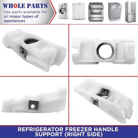 Upgrade Right Side Refrigerator Freezer Handle Support Replacement Part DA61-08247A for Samsung with durable metal bracket