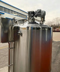 Top Tier Commercial Milk Pasteurizer 300L Or 500L Built Tough with stainless steel tank and motor for yogurt production.