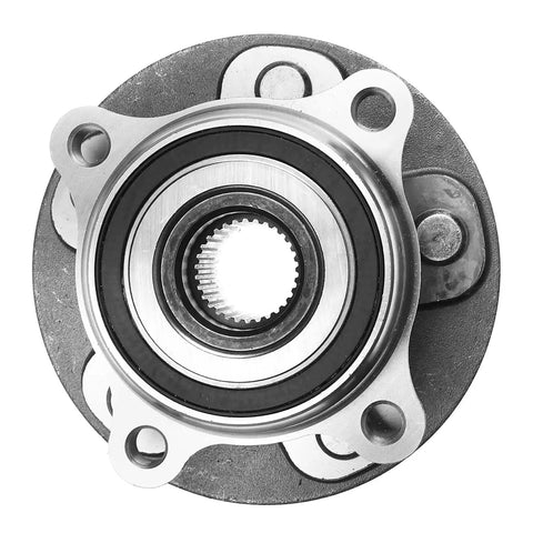 Front Wheel Bearing And Hub Assembly For Toyota Camry And Lexus Es Rx Models Heavy Duty Direct Bolt Swap close-up view of bearing and hub.