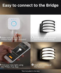 Ludere White Outdoor Security Light With Outdoor Wall Fixture And Two PAR38 LED Smart Bulbs Works With Alexa And More You Just Need A Hub For Full Smart Home Control installation guide.