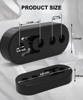 Heavy Duty Beefy Universal Rubber Exhaust Hanger 4 Hole Muffler Bracket dimensions illustration