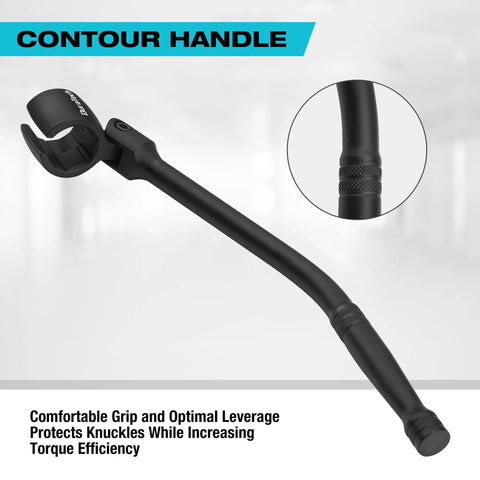 Seven Eighths Inch O2 Sensor Wrench with Flexible Head showing contoured handle design.