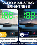 Heads Up Display For Cars Digital HUD Speedometer with GPS Dual Satellite Tracking 10Hz Refresh Auto Brightness Windshield Projector