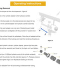 Pin And Bushing Adapter Tool Service Kit Operating Instructions with exploded view for heavy duty use, OE Part 15012