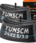 Beefy Fat Bike Inner Tubes 24 X 2.5 To 3.0 With Schrader Valve AV32mm Butyl Rubber Heavy Duty 2-Pack product image