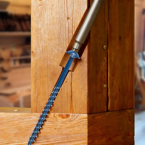 Exterior Pocket Hole Screws 1 Inch Size 8 With Coarse Thread And Square Drive Washer Head Rust Resistant in wooden joint