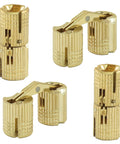 12 Pack 8 Mm Hidden Brass Barrel Hinges For Furniture And Jewelry Boxes With 180 Degree Opening Angle Durable Concealed Hinges For DIY Crafting Projects And Quick Install