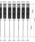 Pro RC Hex Driver Set 7Pc Hex Allen Screwdriver Kit with 0.9mm to 3.0mm bits for RC cars, helicopters, drones, and Traxxas models