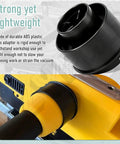 Durable Planer Vacuum Adaptor Replacement For DW735 DW735X Thickness Planers shown installed, black ABS material.