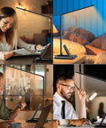 LED Desk Lamp With Wireless Charger And USB Port, Touch Control, Five Lighting Modes, Eye Care, Dimmer in different settings