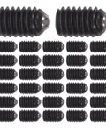 50 Piece Stainless Steel M4X6 Ball Plunger Screws For Cabinet Doors With Automatic Spring Loaded Locking Action arranged in a grid.