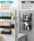 Magnetic Fridge Bottle Organizer And Cup Holder Kit For 30-40 Oz Tumblers, Lid And Straw Storage, space-saving rack on fridge.