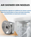 Heavy Duty Antistatic Nozzle For Air Shower System Kicks Static To Curb Instantly With Rapid Ion Blower And Super Fast Dust Removal Kit For Cleanroom Jobs, showing ion nozzle design and application in cleanroom.