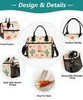 Western Cowboy Desert Star Insulated Lunch Bag, Leakproof Cooler Tote with front pocket, comfort handle, and shoulder strap