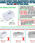 Easy Install Right Door Bin Assembly Guard For Samsung Refrigerator DA97-08406A DA97-08406C with dimensions