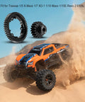Two black hardened-steel RC gears: 50T spur and 20T pinion for Traxxas 1/10–1/7 models.