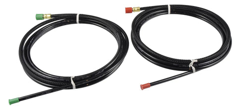 Black tubing from Hydraulic Steering Kit For BayStar Universal Fit With Five Wheel Turns Lock To Lock Includes HH4314-3 Helm Pump HC4645H Cylinder HA5430 Hydraulic Fluid HA5438 Filler Kit And HT4420H Tubing Kit 2 X 20 Ft
