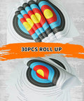 Backyard Archery Targets Paper 40cm 10 Ring Face For Bow And Arrow Target Practice Pro Grade Durable Wood Free Non Reflective 30 Pack Standard Target Sheets