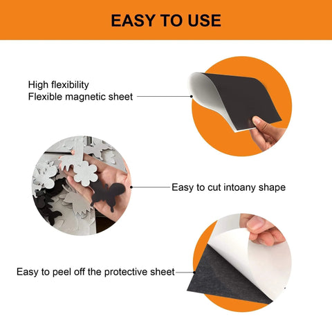 Heavy Duty Magnetic Sheets With Adhesive Backing For Photos And Stickers 12 By 8.5 Inch A4 Large Cuttable Magnet Sheets Easy To Use