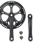 48T Steel Chainring Crankset With 170mm Arms And Aluminum Single Cover Fits Single Speed And 6 7 8 9 Speed Bikes MTB