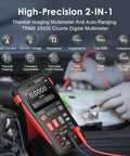 2 In 1 Thermal Imaging Camera And Digital Multimeter in use for electrical HVAC with 240x240 thermal sensor, on-site car diagnostics
