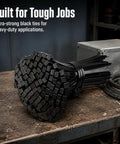 Heavy Duty Self Locking Zip Ties Provide A Rock Solid Nylon Cable Wrap Setup For Electricians With Assorted Sizes In A 100 Piece Fire Resistant Pack, black ties for tough jobs.