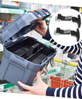 Person opening toolbox using Stainless Steel Flexible T Handle Latches For Tool Boxes And Automotive Use, Elastic Draw Latch