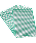 Five Pack 7x9cm Double Sided PCB Boards For DIY Soldering And Electronic Projects Pro Grade Universal Printed Circuit Proto Board With FR4 Glass Fiber And Pre Tin Holes
