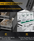 Built Tough 14 Inch Ball Bearing Drawer Slides Six Pairs Heavy Duty Side Mount Tracks Black Finish smooth glide steel, showcasing load capacity.
