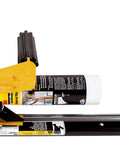Hand Masker Painter Tape And Masking Film Dispenser Kit with 12-inch blade and blue tape for fast masking prep and clean paint jobs.