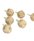 Jute Rope Drawer Knobs And Knob Pulls For Cabinets And Wardrobes Nautical Hardware Decor 35 Mm Pack Of 6 Hand Crafted Crisscross Knot Cabinet Handles For Dresser And Cupboard Renovation With A Beachy Coastal Vibe, six jute rope knobs