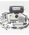 800W High Powered Bench Grinder with 0.3-4mm Flexible Shaft Handle Perfect For Woodworking And Jade Carving Polishing compact electric motor and accessories.