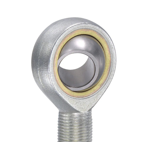 2 Pack Spherical Rod End Bearings With 18mm Bore And M18x1.5 Right Hand Male Thread Self Lubricated Joint Bearing Heavy Duty Connector For Hydraulic Cylinders And Machinery, close-up