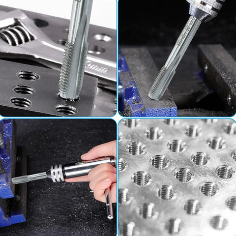 M10 X 1.25 Tap And Die Set For Metalworking, HSS Machine Thread Tap Die Kit, Right Hand Thread, DIY Friendly, Pro Quality