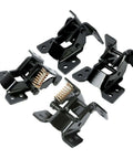 4 Piece Door Hinge Kit For Left Driver And Right Passenger Upper And Lower Steel Black Electrophoresis Finish Vehicle Door Hinge Replacement Set Durable Auto Hardware For A Solid Fit