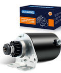 Heavy Duty Starter For Lawn Tractors And Mowers 7HP To 18HP 16 Tooth Gear 5742N with packaging box in the background