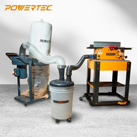 Cyclone Dust Separator Kit For Shop Vac And Dust Collector, 6 Gallon Clear Dust Bucket With Hoses, Reducers, Couplers And Clamps For Easy Debris Capture In The Garage And Woodshop