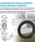 Heavy Duty Drum Bearing Washer Replacement For GE Top Load Washing Machines Smoother Than Butter Appliance Repair service guideline image.